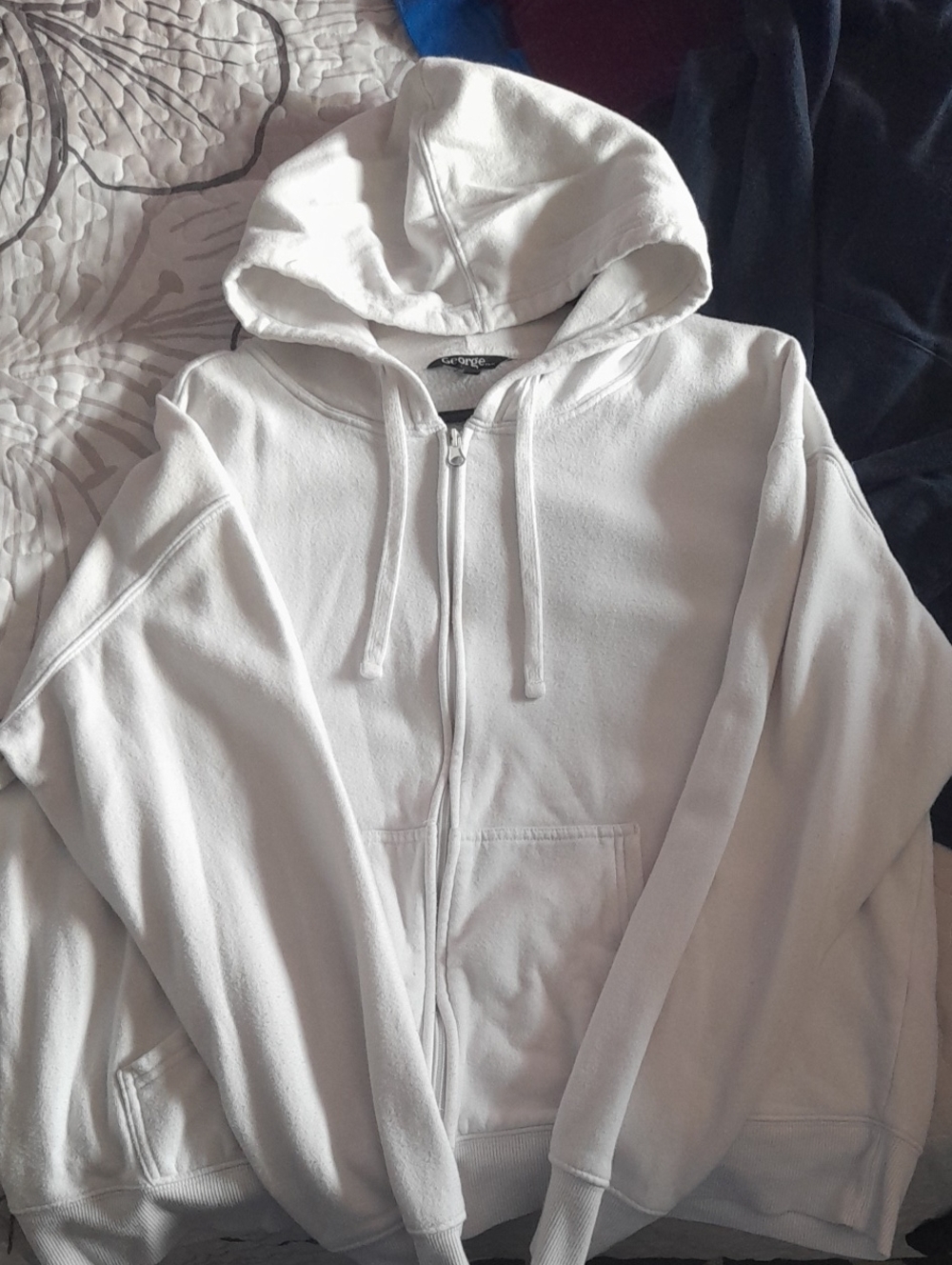 George White Full-Zip Hooded Sweatshirt